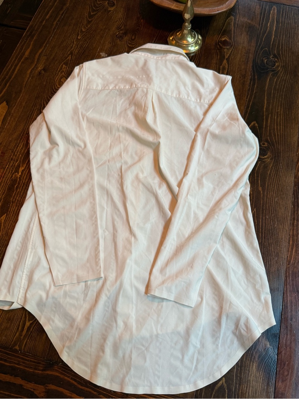 Athleta Cream Button-Front Shirt - Picture 3 of 3